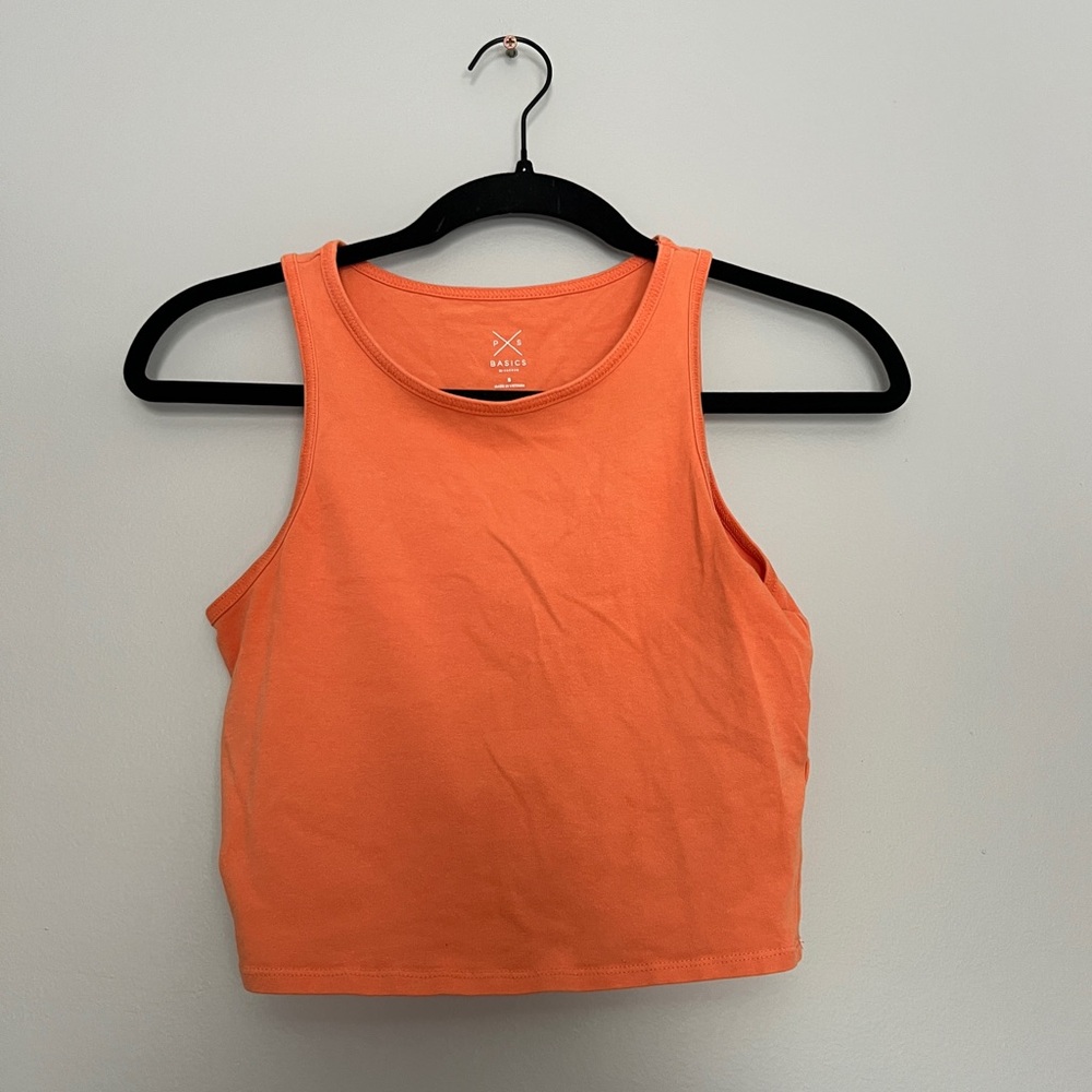 Basic Editions Orange Crop Tank Top - Women's